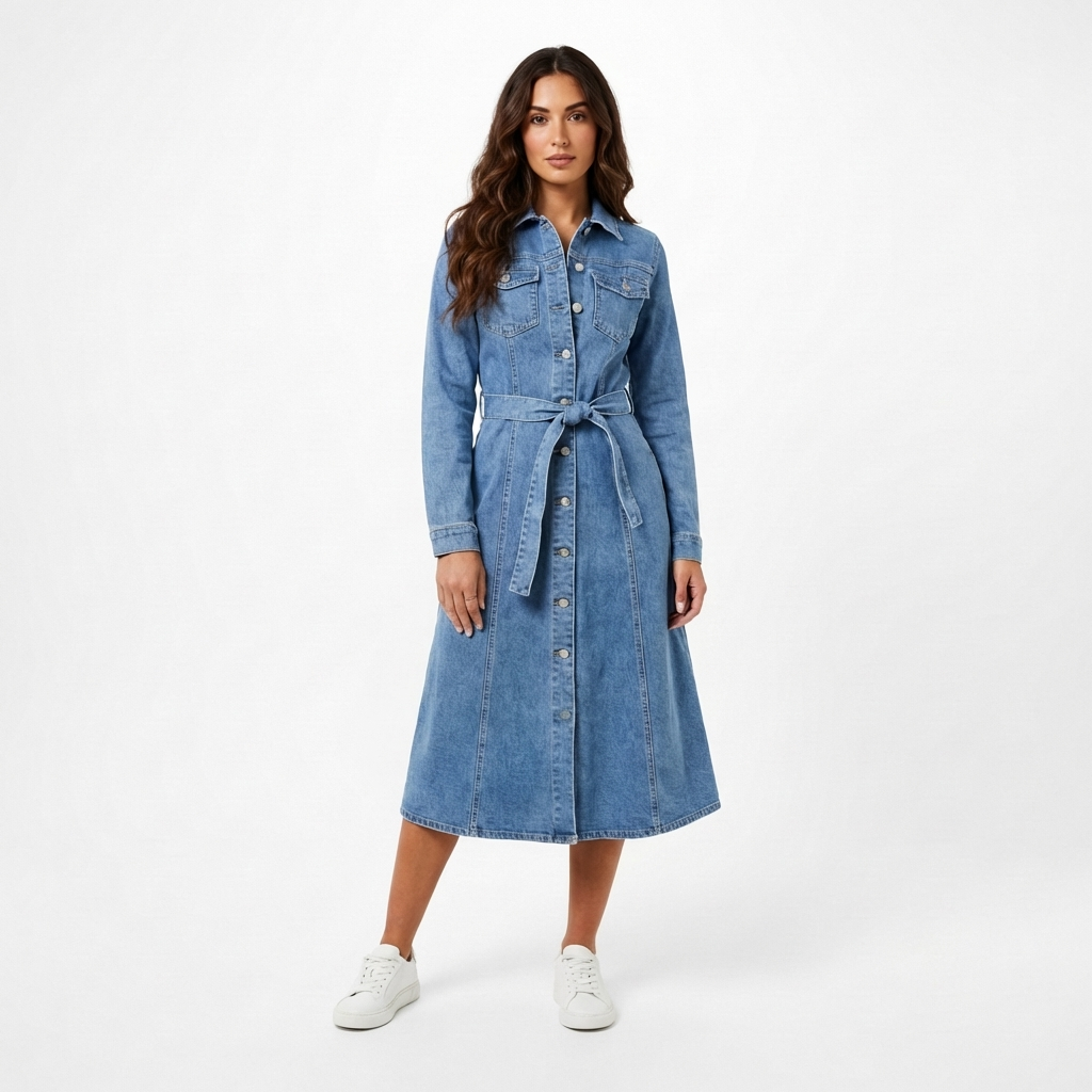 Dulcie Jeans Midi Dress