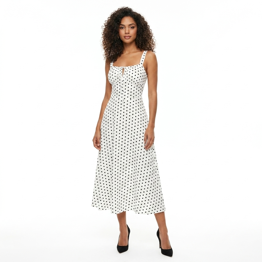 Mabel Midi Dress Polka Dot