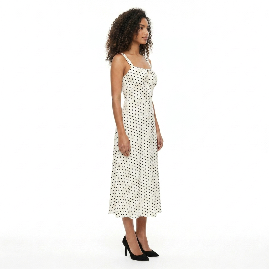 Mabel Midi Dress Polka Dot