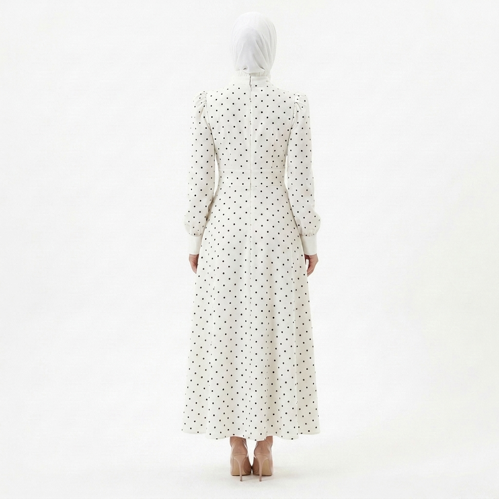 Brenda Long Dress Polka Dot